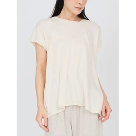 【ナナデコール/nanadecor】のファインニットツイストTシャツ 大人の最旬トレンドファッション＆コーディネート founy(ファウニー) ファッション Fashion レディースファッション Fashion for Women トップス・カットソー Cut & Sew Tops ニット Knit Tops & Sweaters シャツ・ブラウス・オフィスカジュアル Elegant Blouses & Button-Ups ロングTシャツ・Tシャツ Longline T-Shirts & Tees ショルダー Shoulder, Shoulder Strap セットアップ Set-Up, Coordinated Outfit ツイスト Tweed, Tweed Fabric デニム Denim, Jeans Material ドロップ Drop Shoulder, Dropped Style 定番 Standard, Basic Item なめらか Smooth, Silky Texture ヨガ Yoga, Yoga Wear リラックス Relax, Relaxed Fit |ID:prp329100004963682