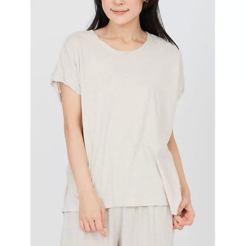 【ナナデコール/nanadecor】のファインニットツイストTシャツ インテリア・キッズ・メンズ・レディースファッション・服の通販 founy(ファニー) 　ファッション　Fashion　レディースファッション　Fashion for Women　トップス・カットソー　Cut & Sew Tops　ニット　Knit Tops & Sweaters　シャツ・ブラウス・オフィスカジュアル　Elegant Blouses & Button-Ups　ロングTシャツ・Tシャツ　Longline T-Shirts & Tees　ショルダー　Shoulder, Shoulder Strap　セットアップ　Set-Up, Coordinated Outfit　ツイスト　Tweed, Tweed Fabric　デニム　Denim, Jeans Material　ドロップ　Drop Shoulder, Dropped Style　定番　Standard, Basic Item　なめらか　Smooth, Silky Texture　ヨガ　Yoga, Yoga Wear　リラックス　Relax, Relaxed Fit　ライトグレー|ID: prp329100004963682 ipo3291000000037243552