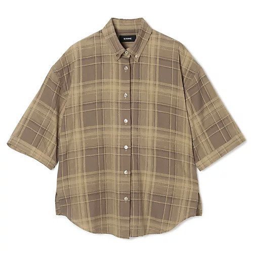 【シンメ/SINME】のリネンチェックH/Sシャツ インテリア・キッズ・メンズ・レディースファッション・服の通販 founy(ファウニー) https://founy.com/ ファッション Fashion レディースファッション Fashion for Women トップス・カットソー Cut & Sew Tops シャツ・ブラウス・オフィスカジュアル Elegant Blouses & Button-Ups チェック Check, Plaid, Tartan リネン Linen, Linen Fabric リラックス Relax, Relaxed Fit 洗える Machine Washable |ID: prp329100004963726 ipo3291000000037243840