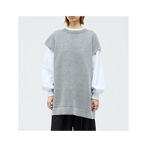 【ミズイロ インド/mizuiro ind】のストーンウォッシュメッシュロングベスト インテリア・キッズ・メンズ・レディースファッション・服の通販 founy(ファウニー) https://founy.com/ ファッション Fashion レディースファッション Fashion for Women アウター Coat / Outerwear Collection トップス・カットソー Cut & Sew Tops ベスト&ジレ / 重ね着スタイル Vests & Gilets インナー Innerwear タンク Tank Top, Sleeveless Top ボトム Bottoms, Lower Wear ワイド Wide, Wide Fit 春 Spring 長袖 Long Sleeve, Full Sleeve |ID: prp329100004963746 ipo3291000000037243997