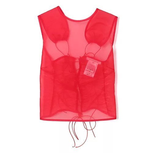 【セシリー バンセン/CECILIE BAHNSEN】のCBKATIA TOP LIQUID MYRTIA インテリア・キッズ・メンズ・レディースファッション・服の通販 founy(ファウニー) 　ファッション　Fashion　レディースファッション　Fashion for Women　クロップド　Cropped, Short Length　ドローストリング　Drawstring, Pull Cord　洗える　Machine Washable　RED|ID: prp329100004963757 ipo3291000000037244086