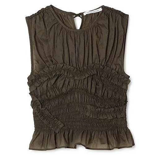 【セシリー バンセン/CECILIE BAHNSEN】のCBUPHI TOP SHEER RIPSTOP インテリア・キッズ・メンズ・レディースファッション・服の通販 founy(ファウニー) https://founy.com/ ファッション Fashion レディースファッション Fashion for Women ワンピース Dresses ギャザー Gathered, Ruffled クロップド Cropped, Short Length スモック Smock, Smock Dress ノースリーブ Sleeveless, No-Sleeve フェミニン Feminine, Girly フリル Frill, Ruffle モダン Modern, Contemporary リップ Lip, Lip Motif リボン Ribbon, Bow 洗える Machine Washable |ID: prp329100004963761 ipo3291000000037244107