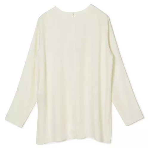 【プレインピープル/PLAIN PEOPLE】のキュプラサテンクルーネックブラウス 大人の最旬トレンドファッション＆コーディネート founy(ファウニー) 　ファッション　Fashion　レディースファッション　Fashion for Women　トップス・カットソー　Cut & Sew Tops　シャツ・ブラウス・オフィスカジュアル　Elegant Blouses & Button-Ups　バランス　Balance, Style Balance　エレガント 上品　Elegant　洗える　Machine Washable　other-2|ID: prp329100004963762 ipo3291000000037244115
