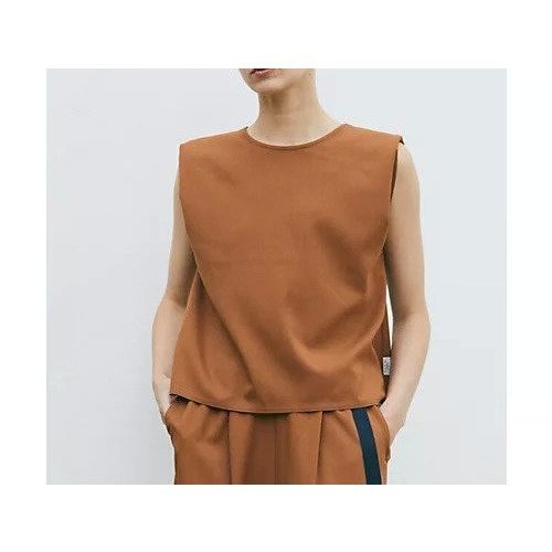 【ジュリエ/Julier】のジェントルツイルプルオーバー インテリア・キッズ・メンズ・レディースファッション・服の通販 founy(ファウニー) 　ファッション　Fashion　レディースファッション　Fashion for Women　トップス・カットソー　Cut & Sew Tops　カジュアルプルオーバー・ニットトップス　Pullovers & Knit Tops / Casual Pullovers　コレクション　Collection, Seasonal Line　吸水　Absorbent, Quick-Dry　シンプル　Simple, Minimal　セットアップ　Set-Up, Coordinated Outfit　ノースリーブ　Sleeveless, No-Sleeve　フォルム　Silhouette, Form　無地　Plain, Solid Color　ヨガ　Yoga, Yoga Wear　ランニング　Running, Running Wear, Activewear, Jogging　リラックス　Relax, Relaxed Fit　おすすめ　Recommended / Our Picks　エレガント 上品　Elegant　ブラウン|ID: prp329100004963789 ipo3291000000037244294