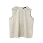 【ミズイロ インド/mizuiro ind】のピンタック&レースノースリーブプルオーバー ベージュ|ID: prp329100004963791 ipo3291000000037244315