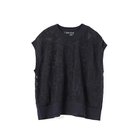 【ミズイロ インド/mizuiro ind】のメッシュ刺繍ショートベスト ネイビー|ID: prp329100004963794 ipo3291000000037244341