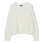 【パドカレ/pas de calais】の26SS ウォッシャブル和紙MIXカーディガン サラシ|ID: prp329100004963803 ipo3291000000037244397
