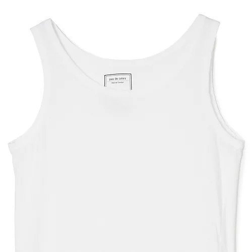 【パドカレ/pas de calais】の26SS インナータンクトップ 大人の最旬トレンドファッション＆コーディネート founy(ファウニー) 　ファッション　Fashion　レディースファッション　Fashion for Women　2026年　2026　2026春夏・S/S　Spring/Summer 2026 SS26　インナー　Innerwear　タンク　Tank Top, Sleeveless Top　プリント　Print, Printed Pattern　ヴィンテージ　Vintage Style　洗える　Machine Washable　other-3|ID: prp329100004963804 ipo3291000000037244405