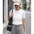 【スタイルデリ/STYLE DELI】の半袖ボートネックリブトップス ホワイト|ID: prp329100004963833 ipo3291000000037244707