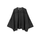 【ミズイロ インド/mizuiro ind】のシアーショルダースタンドカラーワイドシャツ ブラック|ID: prp329100004963834 ipo3291000000037244722