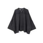 【ミズイロ インド/mizuiro ind】のシアーショルダースタンドカラーワイドシャツ ネイビー|ID: prp329100004963834 ipo3291000000037244726