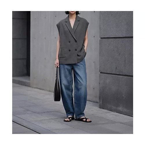 【スタイルデリ/STYLE DELI】の【BLK001】オーバーサイズニットジレ インテリア・キッズ・メンズ・レディースファッション・服の通販 founy(ファニー) https://founy.com/ ファッション Fashion レディースファッション Fashion for Women アウター Coat / Outerwear Collection トップス・カットソー Cut & Sew Tops ニット Knit Tops & Sweaters ベスト&ジレ / 重ね着スタイル Vests & Gilets インナー Innerwear シンプル Simple, Minimal ストレッチ Stretch, Stretchy Fabric スラックス Slacks, Dress Pants スリーブ Sleeve, Long Sleeve / Short Sleeve タンク Tank Top, Sleeveless Top ダブル Double, Double-Breasted デニム Denim, Jeans Material ノースリーブ Sleeveless, No-Sleeve バランス Balance, Style Balance フィット Fit, Slim Fit フロント Front, Front Design ポケット Pocket, Pocket Detail マニッシュ Mannish, Boyish |ID: prp329100004963837 ipo3291000000037244775