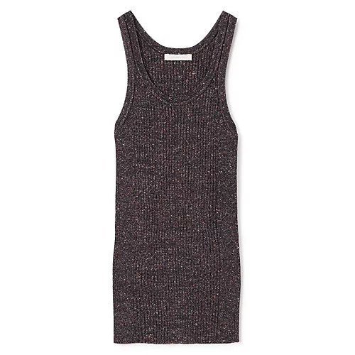 【カナコ サカイ/KANAKO SAKAI】のGLITTER RIBBED KNIT TANK TOP インテリア・キッズ・メンズ・レディースファッション・服の通販 founy(ファウニー) https://founy.com/ ファッション Fashion レディースファッション Fashion for Women トップス・カットソー Cut & Sew Tops ニット Knit Tops & Sweaters 2025年 2025 2025春夏・S/S Spring/Summer 2025 SS25 グリッター Glitter, Sparkle タンク Tank Top, Sleeveless Top チェック Check, Plaid, Tartan ロング Long, Long-Length 半袖 Short Sleeve, Half Sleeve 洗える Machine Washable |ID: prp329100004963898 ipo3291000000037247507