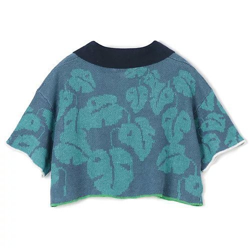 【ヤンヤン/YANYAN】のMONSTERA CROPPED SS BEACH SHIRT 大人の最旬トレンドファッション＆コーディネート founy(ファウニー) 　ファッション　Fashion　レディースファッション　Fashion for Women　トップス・カットソー　Cut & Sew Tops　シャツ・ブラウス・オフィスカジュアル　Elegant Blouses & Button-Ups　2025年　2025　2025春夏・S/S　Spring/Summer 2025 SS25　カーディガン　Cardigan, Knitwear　ショート　Short, Short Length　ボタニカル　Botanical, Floral Pattern　モダン　Modern, Contemporary　other-2|ID: prp329100004963910 ipo3291000000037247598