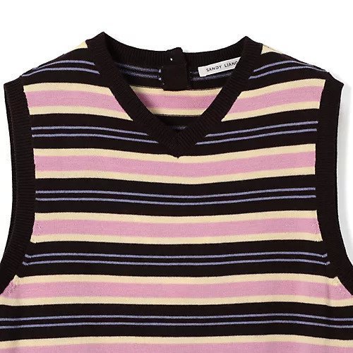 【サンディーリアング/SANDY LIANG】のMELTY VEST 大人の最旬トレンドファッション＆コーディネート founy(ファウニー) 　ファッション　Fashion　レディースファッション　Fashion for Women　アウター　Coat / Outerwear Collection　トップス・カットソー　Cut & Sew Tops　ベスト&ジレ / 重ね着スタイル　Vests & Gilets　2025年　2025　2025春夏・S/S　Spring/Summer 2025 SS25　パイピング　Piping, Trim Design　ベスト　Vest, Waistcoat　ボーダー　Border, Stripe　人気　Popular, Best Seller　夏　Summer　春　Spring　S/S・春夏　SS, Spring/Summer, Warm Season　洗える　Machine Washable　other-3|ID: prp329100004963951 ipo3291000000037247847