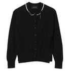 【シモーン ロシャ/SIMONE ROCHA】のCLASSIC LONG SLEEVE CARDIGAN W/ EMB 大人の最旬トレンドファッション＆コーディネート founy(ファウニー) ファッション Fashion レディースファッション Fashion for Women トップス・カットソー Cut & Sew Tops カーディガン・羽織り Layered Style Cardigans 2025年 2025 2025-2026秋冬・A/W Autumn/Winter 2025–26 AW25–26 カーディガン Cardigan, Knitwear シルク Silk, 100% Silk thumbnail BLACK/PEARL|ID: prp329100004963979 ipo3291000000037248020