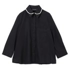【シモーン ロシャ/SIMONE ROCHA】のCROPPED MASCULINE SHIRT W/ EMB BLACK/PEARL|ID: prp329100004963980 ipo3291000000037248026