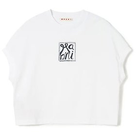 【マルニ/MARNI】のT-SHIRT 大人の最旬トレンドファッション＆コーディネート founy(ファウニー) ファッション Fashion レディースファッション Fashion for Women トップス・カットソー Cut & Sew Tops シャツ・ブラウス・オフィスカジュアル Elegant Blouses & Button-Ups ロングTシャツ・Tシャツ Longline T-Shirts & Tees カフス Cuff Design バランス Balance, Style Balance リボン Ribbon, Bow 洗える Machine Washable |ID:prp329100004964018