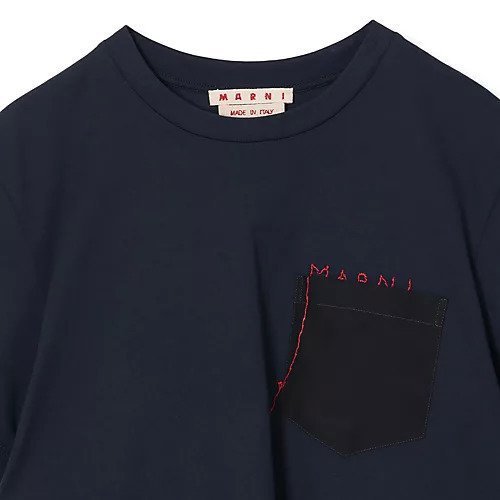 【マルニ/MARNI】のT-SHIRT 大人の最旬トレンドファッション＆コーディネート founy(ファウニー) 　ファッション　Fashion　レディースファッション　Fashion for Women　トップス・カットソー　Cut & Sew Tops　シャツ・ブラウス・オフィスカジュアル　Elegant Blouses & Button-Ups　ロングTシャツ・Tシャツ　Longline T-Shirts & Tees　シンプル　Simple, Minimal　ハンド　Hand, Handmade　パターン　Pattern, Design Print　フロント　Front, Front Design　other-3|ID: prp329100004964019 ipo3291000000037248400