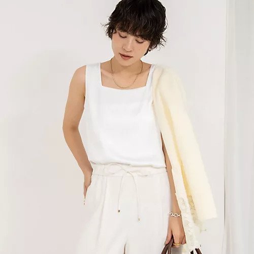 【ノーリーズ/NOLLEY'S】の《手洗い可能》サテン ベア天2WAYタンクトップ 大人の最旬トレンドファッション＆コーディネート founy(ファウニー) 　ファッション　Fashion　レディースファッション　Fashion for Women　2025年　2025　2025春夏・S/S　Spring/Summer 2025 SS25　おすすめ　Recommended / Our Picks　インナー　Innerwear　カットソー　Cut and Sewn Top　サテン　Satin, Glossy Fabric　ジャケット　Jacket, Outerwear　スクエア　Square, Square Shape　タンク　Tank Top, Sleeveless Top　ドッキング　Docking, Mixed Material　other-2|ID: prp329100004964030 ipo3291000000037248858