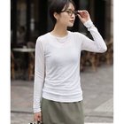 【スタイルデリ/STYLE DELI】の夏に着る極薄シアー長袖カットトップス ホワイト|ID: prp329100004964031 ipo3291000000037248862