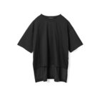 【ミズイロ インド/mizuiro ind】のサイドスリットワイドチュニックTシャツ ブラック|ID: prp329100004964037 ipo3291000000037248900