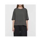 【ミズイロ インド/mizuiro ind】のサイドスリットワイドチュニックTシャツ チャコールグレー|ID: prp329100004964037 ipo3291000000037248905