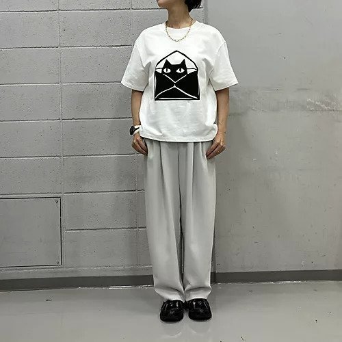 【プレインピープル/PLAIN PEOPLE】のキャットプリントTシャツ 大人の最旬トレンドファッション＆コーディネート founy(ファウニー) 　ファッション　Fashion　レディースファッション　Fashion for Women　トップス・カットソー　Cut & Sew Tops　シャツ・ブラウス・オフィスカジュアル　Elegant Blouses & Button-Ups　ロングTシャツ・Tシャツ　Longline T-Shirts & Tees　ネコ　Cat, Feline Motif　バランス　Balance, Style Balance　プリント　Print, Printed Pattern　別注　Limited Edition, Custom Order　other-2|ID: prp329100004964038 ipo3291000000037248910