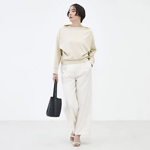【ノーリーズソフィー/NOLLEY'S sophi】の《セットアップ対応》ウォッシャブルボートネックライトダンボールプルオーバー 大人の最旬トレンドファッション＆コーディネート founy(ファウニー) 　ファッション　Fashion　レディースファッション　Fashion for Women　トップス・カットソー　Cut & Sew Tops　カジュアルプルオーバー・ニットトップス　Pullovers & Knit Tops / Casual Pullovers　2026年　2026　2026春夏・S/S　Spring/Summer 2026 SS26　おすすめ　Recommended / Our Picks　ストレッチ　Stretch, Stretchy Fabric　セットアップ　Set-Up, Coordinated Outfit　タイトスカート　Pencil Skirt, Tight Skirt　ワイド　Wide, Wide Fit　軽量　Lightweight, Ultra Light　other-3|ID: prp329100004964045 ipo3291000000037248975