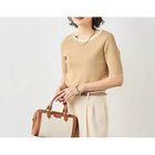 【ノーリーズソフィー/NOLLEY'S sophi】の《アンサンブル対応》《手洗い可能》マルチファンクション5分袖プルオーバー ベージュ|ID: prp329100004964046 ipo3291000000037248980
