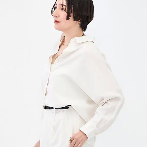 【ノーリーズソフィー/NOLLEY'S sophi】の《セットアップ対応》ウォッシャブルストレッチツイルドルマンシャツ インテリア・キッズ・メンズ・レディースファッション・服の通販 founy(ファウニー) https://founy.com/ ファッション Fashion レディースファッション Fashion for Women トップス・カットソー Cut & Sew Tops シャツ・ブラウス・オフィスカジュアル Elegant Blouses & Button-Ups 2026年 2026 2026春夏・S/S Spring/Summer 2026 SS26 おすすめ Recommended / Our Picks ストレッチ Stretch, Stretchy Fabric セットアップ Set-Up, Coordinated Outfit |ID: prp329100004964050 ipo3291000000037249000