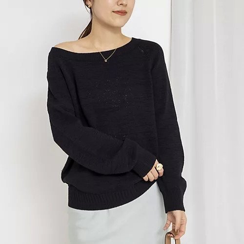 【リエミラー/Rie Miller】の《手洗い可能》ボートネックプルオーバーテープヤーン インテリア・キッズ・メンズ・レディースファッション・服の通販 founy(ファウニー) 　ファッション　Fashion　レディースファッション　Fashion for Women　トップス・カットソー　Cut & Sew Tops　カジュアルプルオーバー・ニットトップス　Pullovers & Knit Tops / Casual Pullovers　2026年　2026　2026春夏・S/S　Spring/Summer 2026 SS26　リラックス　Relax, Relaxed Fit　人気　Popular, Best Seller　定番　Standard, Basic Item　春　Spring　ブラック|ID: prp329100004964055 ipo3291000000037249026