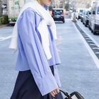 【ノーリーズ/NOLLEY'S】のMY STANDARD ショートシャツ 大人の最旬トレンドファッション＆コーディネート founy(ファウニー) ファッション Fashion レディースファッション Fashion for Women トップス・カットソー Cut & Sew Tops シャツ・ブラウス・オフィスカジュアル Elegant Blouses & Button-Ups カフス Cuff Design 今季 This Season, Current Season ショート Short, Short Length ストライプ Stripe, Striped Pattern ストレート Straight, Straight Cut スリーブ Sleeve, Long Sleeve / Short Sleeve 人気 Popular, Best Seller バランス Balance, Style Balance 無地 Plain, Solid Color 2024年 2024 2024春夏・S/S Spring/Summer 2024 SS24 エレガント 上品 Elegant 2026年 2026 2026春夏・S/S Spring/Summer 2026 SS26 thumbnail サックス|ID: prp329100004964057 ipo3291000000037249040