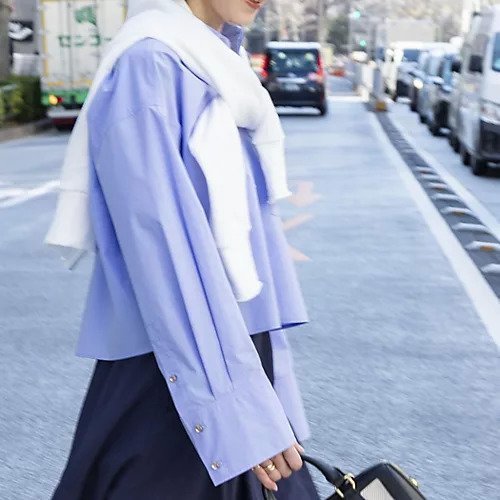 【ノーリーズ/NOLLEY'S】のMY STANDARD ショートシャツ インテリア・キッズ・メンズ・レディースファッション・服の通販 founy(ファウニー) 　ファッション　Fashion　レディースファッション　Fashion for Women　トップス・カットソー　Cut & Sew Tops　シャツ・ブラウス・オフィスカジュアル　Elegant Blouses & Button-Ups　カフス　Cuff Design　今季　This Season, Current Season　ショート　Short, Short Length　ストライプ　Stripe, Striped Pattern　ストレート　Straight, Straight Cut　スリーブ　Sleeve, Long Sleeve / Short Sleeve　人気　Popular, Best Seller　バランス　Balance, Style Balance　無地　Plain, Solid Color　2024年　2024　2024春夏・S/S　Spring/Summer 2024 SS24　エレガント 上品　Elegant　2026年　2026　2026春夏・S/S　Spring/Summer 2026 SS26　サックス|ID: prp329100004964057 ipo3291000000037249040