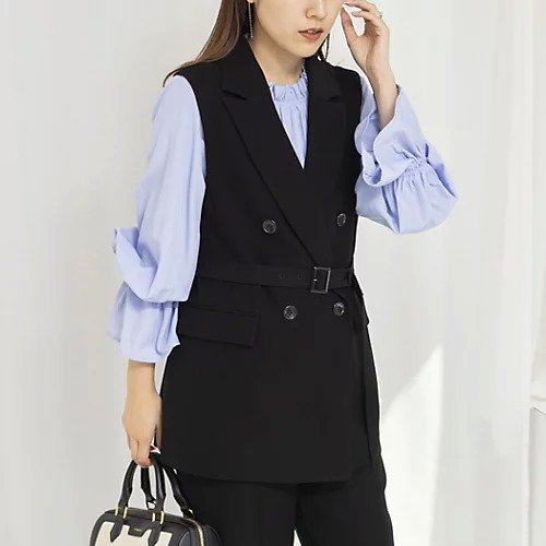 【ノーリーズ/NOLLEY'S】の《セットアップ対応》ウォッシャブルダブルクロスジレ インテリア・キッズ・メンズ・レディースファッション・服の通販 founy(ファウニー) https://founy.com/ ファッション Fashion レディースファッション Fashion for Women アウター Coat / Outerwear Collection トップス・カットソー Cut & Sew Tops ベスト&ジレ / 重ね着スタイル Vests & Gilets 2026年 2026 2026春夏・S/S Spring/Summer 2026 SS26 ウォッシャブル Machine Washable スリム Slim, Slim Fit セットアップ Set-Up, Coordinated Outfit セレモニー Ceremony ダブル Double, Double-Breasted ビジネス 仕事 通勤 Business / Work / Commuting 長袖 Long Sleeve, Full Sleeve |ID: prp329100004964062 ipo3291000000037249073