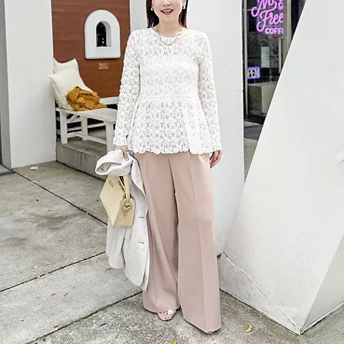 【ノーリーズソフィー/NOLLEY'S sophi】の《セットアップ対応》ウォッシャブルストレッチレースペプラムプルオーバー 大人の最旬トレンドファッション＆コーディネート founy(ファウニー) 　ファッション　Fashion　レディースファッション　Fashion for Women　トップス・カットソー　Cut & Sew Tops　カジュアルプルオーバー・ニットトップス　Pullovers & Knit Tops / Casual Pullovers　2026年　2026　2026春夏・S/S　Spring/Summer 2026 SS26　おすすめ　Recommended / Our Picks　インナー　Innerwear　スウェット / スエット　Sweatshirt, Sweatwear　ストレッチ　Stretch, Stretchy Fabric　セットアップ　Set-Up, Coordinated Outfit　フィット　Fit, Slim Fit　レース　Lace, Lace Fabric　春　Spring　other-2|ID: prp329100004964067 ipo3291000000037249100