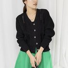 【ノーリーズ/NOLLEY'S】の《手洗い可能》ケーブルレースVネックカーディガン ブラック|ID: prp329100004964068 ipo3291000000037249103