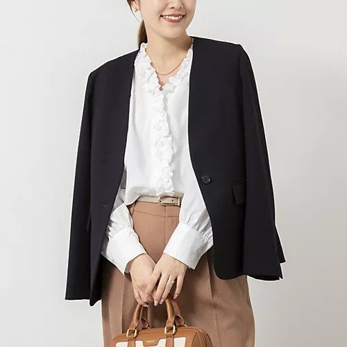 【ノーリーズ/NOLLEY'S】のウォッシャブルフロントフリルVネックブラウス インテリア・キッズ・メンズ・レディースファッション・服の通販 founy(ファウニー) https://founy.com/ ファッション Fashion レディースファッション Fashion for Women トップス・カットソー Cut & Sew Tops シャツ・ブラウス・オフィスカジュアル Elegant Blouses & Button-Ups Vネックトップス V-Neck Tops / V-Cut Neckline Shirts 2026年 2026 2026春夏・S/S Spring/Summer 2026 SS26 おすすめ Recommended / Our Picks とろみ Fluid, Flowy Fabric インナー Innerwear ジャケット Jacket, Outerwear フリル Frill, Ruffle |ID: prp329100004964070 ipo3291000000037278799