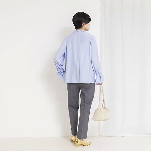 【ノーリーズ/NOLLEY'S】のウォッシャブル襟フリルプルオーバーブラウス 大人の最旬トレンドファッション＆コーディネート founy(ファウニー) 　ファッション　Fashion　レディースファッション　Fashion for Women　トップス・カットソー　Cut & Sew Tops　シャツ・ブラウス・オフィスカジュアル　Elegant Blouses & Button-Ups　カジュアルプルオーバー・ニットトップス　Pullovers & Knit Tops / Casual Pullovers　2026年　2026　2026春夏・S/S　Spring/Summer 2026 SS26　おすすめ　Recommended / Our Picks　とろみ　Fluid, Flowy Fabric　ウォッシャブル　Machine Washable　ジャケット　Jacket, Outerwear　フリル　Frill, Ruffle　other-3|ID: prp329100004964071 ipo3291000000037249121