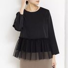 【ノーリーズ/NOLLEY'S】のウォッシャブルオトナサテンペプラムブラウス ブラック|ID: prp329100004964072 ipo3291000000037249123