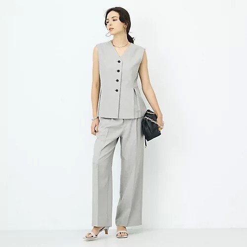 【ノーリーズソフィー/NOLLEY'S sophi】の《セットアップ対応》ウォッシャブルドライシャークペプラムジレ 大人の最旬トレンドファッション＆コーディネート founy(ファウニー) 　ファッション　Fashion　レディースファッション　Fashion for Women　アウター　Coat / Outerwear Collection　トップス・カットソー　Cut & Sew Tops　ベスト&ジレ / 重ね着スタイル　Vests & Gilets　2026年　2026　2026春夏・S/S　Spring/Summer 2026 SS26　おすすめ　Recommended / Our Picks　ジャケット　Jacket, Outerwear　セットアップ　Set-Up, Coordinated Outfit　タンク　Tank Top, Sleeveless Top　other-2|ID: prp329100004964074 ipo3291000000037249134
