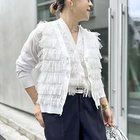 【ノーリーズ/NOLLEY'S】の《手洗い可能》チュールフリンジVネックカーディガン 大人の最旬トレンドファッション＆コーディネート founy(ファウニー) ファッション Fashion レディースファッション Fashion for Women トップス・カットソー Cut & Sew Tops カーディガン・羽織り Layered Style Cardigans Vネックトップス V-Neck Tops / V-Cut Neckline Shirts 2026年 2026 2026春夏・S/S Spring/Summer 2026 SS26 インナー Innerwear カーディガン Cardigan, Knitwear シンプル Simple, Minimal デニム Denim, Jeans Material ベスト Vest, Waistcoat リネン Linen, Linen Fabric ロング Long, Long-Length thumbnail ホワイト|ID: prp329100004964077 ipo3291000000037249155
