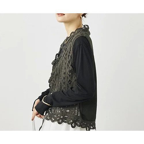 【ノーリーズ/NOLLEY'S】の《手洗い可能》バテンレースジレ インテリア・キッズ・メンズ・レディースファッション・服の通販 founy(ファウニー) https://founy.com/ ファッション Fashion レディースファッション Fashion for Women アウター Coat / Outerwear Collection トップス・カットソー Cut & Sew Tops ベスト&ジレ / 重ね着スタイル Vests & Gilets 2026年 2026 2026春夏・S/S Spring/Summer 2026 SS26 ジャケット Jacket, Outerwear ストール Stole, Wrap レース Lace, Lace Fabric |ID: prp329100004964079 ipo3291000000037249165
