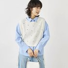 【ノーリーズ/NOLLEY'S】の《手洗い可能》ビジュー付ベスト 大人の最旬トレンドファッション＆コーディネート founy(ファウニー) ファッション Fashion レディースファッション Fashion for Women アウター Coat / Outerwear Collection トップス・カットソー Cut & Sew Tops ベスト&ジレ / 重ね着スタイル Vests & Gilets 2026年 2026 2026春夏・S/S Spring/Summer 2026 SS26 ジュエリー Jewelry, Accessories ビジュー Bijou, Jewel-like Accent ベスト Vest, Waistcoat リボン Ribbon, Bow レギュラー Regular, Standard Fit thumbnail オフホワイト|ID: prp329100004964082 ipo3291000000037249186
