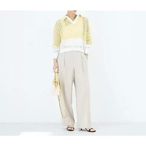 【ノーリーズ/NOLLEY'S】の《手洗い可能》テープメッシュ編ポロプルオーバー 大人の最旬トレンドファッション＆コーディネート founy(ファウニー) 　ファッション　Fashion　レディースファッション　Fashion for Women　トップス・カットソー　Cut & Sew Tops　カジュアルプルオーバー・ニットトップス　Pullovers & Knit Tops / Casual Pullovers　2026年　2026　2026春夏・S/S　Spring/Summer 2026 SS26　おすすめ　Recommended / Our Picks　カーディガン　Cardigan, Knitwear　バランス　Balance, Style Balance　メッシュ　Mesh, Net Fabric　春　Spring　長袖　Long Sleeve, Full Sleeve　other-2|ID: prp329100004964084 ipo3291000000037249198