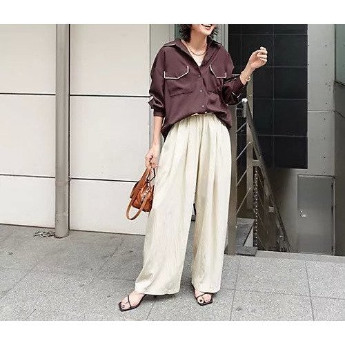 【ノーリーズ/NOLLEY'S】の【MAQWEL/マクウェル】パイピングシャツ 大人の最旬トレンドファッション＆コーディネート founy(ファウニー) 　ファッション　Fashion　レディースファッション　Fashion for Women　トップス・カットソー　Cut & Sew Tops　シャツ・ブラウス・オフィスカジュアル　Elegant Blouses & Button-Ups　2025年　2025　2025-2026秋冬・A/W　Autumn/Winter 2025–26 AW25–26　ストレッチ　Stretch, Stretchy Fabric　パイピング　Piping, Trim Design　夏　Summer　羽織　Haori, Light Jacket　other-2|ID: prp329100004964096 ipo3291000000037249256
