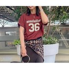 【ノーリーズ/NOLLEY'S】の店舗別注ナンバリングTシャツ ボルドー|ID: prp329100004964102 ipo3291000000037249280