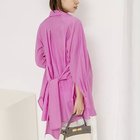 【ノーリーズ/NOLLEY'S】のウォッシャブルウエストリボン2WAYロングシャツ ピンク|ID: prp329100004964114 ipo3291000000037249342