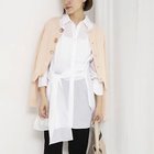 【ノーリーズ/NOLLEY'S】のウォッシャブルウエストリボン2WAYロングシャツ オフホワイト|ID: prp329100004964114 ipo3291000000037249343
