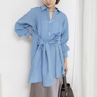 【ノーリーズ/NOLLEY'S】のウォッシャブルウエストリボン2WAYロングシャツ ライトブルー|ID: prp329100004964114 ipo3291000000037249344
